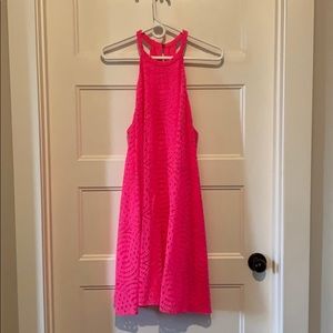 Lilly Pulitzer Pink high neck Trapeze Dress